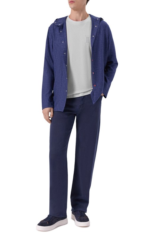 Хлопковая футболка Kiton UMK0827K327 Белый  UMK0827K327 Фото 2