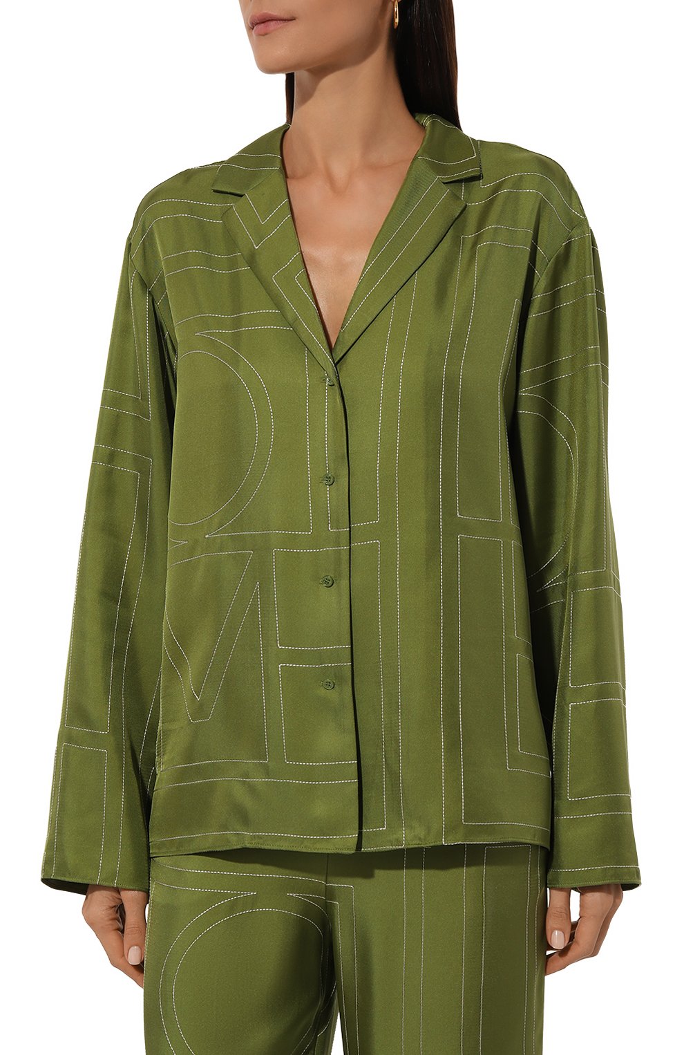 Шелковая рубашка TOTEME, арт. 241-WRT976-FB0089, фото 3