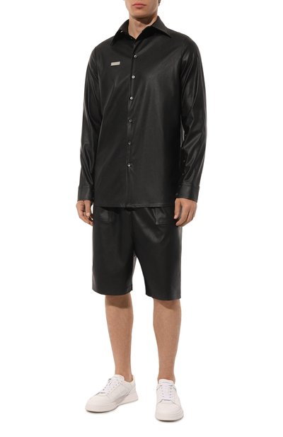 Рубашка из экокожи WHO_AM, арт. MS3-SVO243-BLK, фото 2