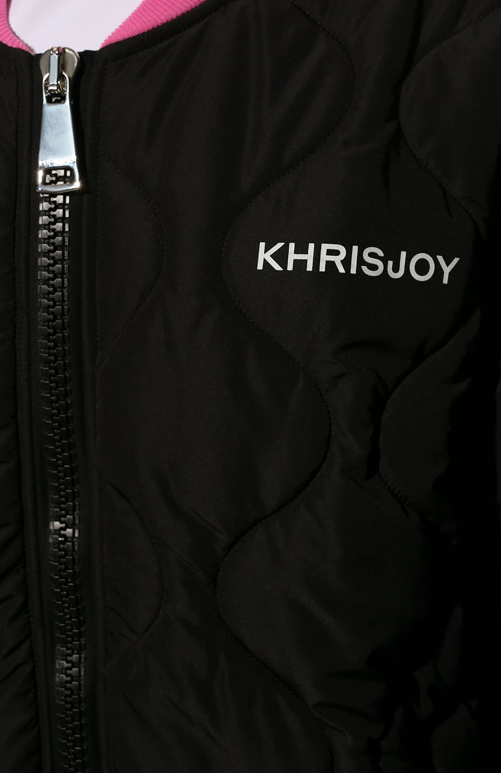 Утепленный бомбер KHRISJOY черного цвета по цене 99500 руб., арт. DSW019/NY, фото 5 Утепленный бомбер KHRISJOY, арт. DSW019/NY, фото 5