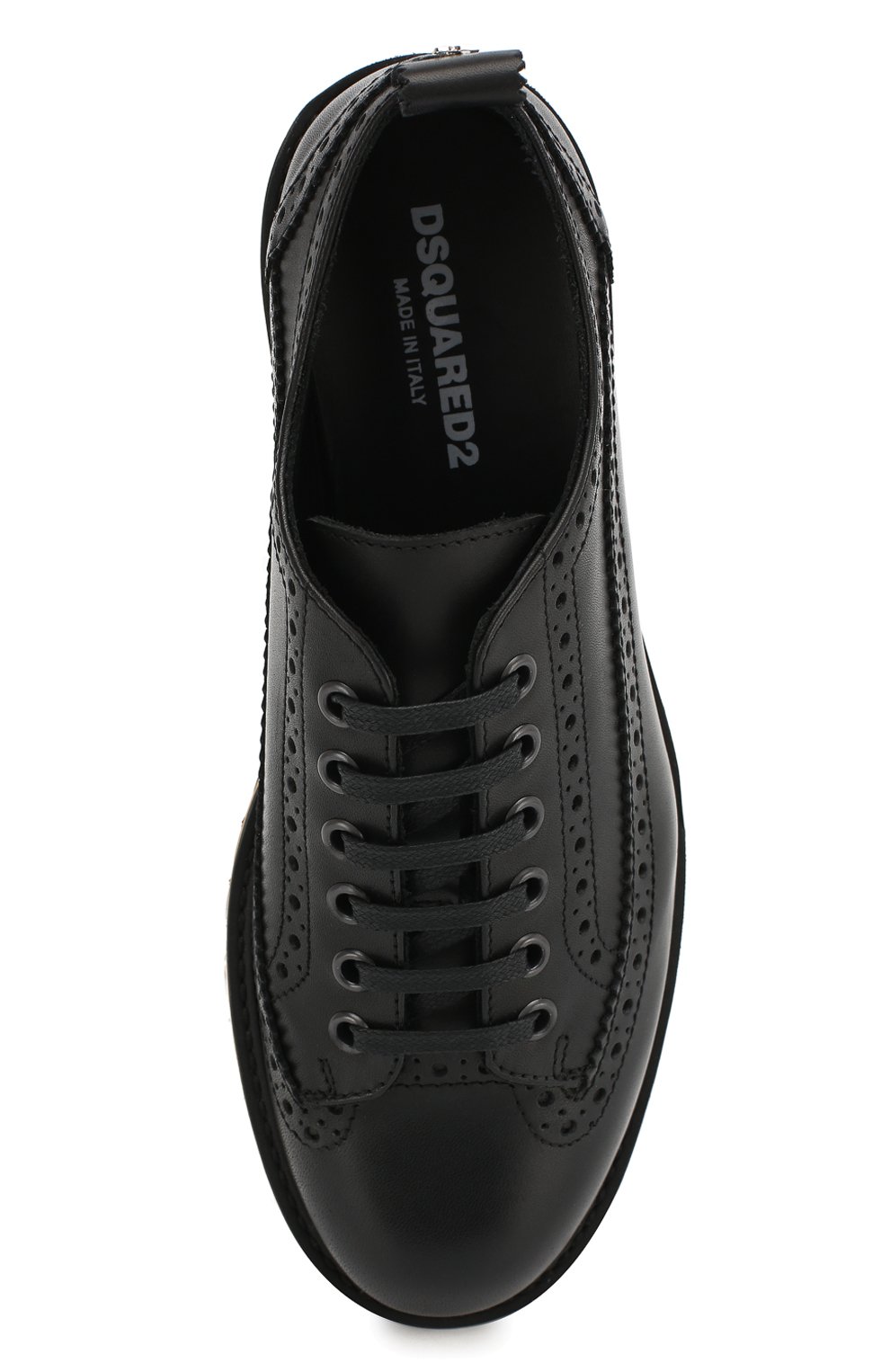 Кожаные дерби с брогированием DSQUARED2, арт. 54262/36-41, фото 4