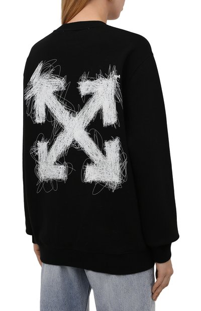 Хлопковый свитшот OFF-WHITE, арт. 0WBA055F21JER010, фото 4