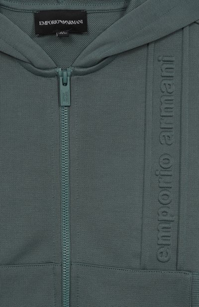Толстовка EMPORIO ARMANI темно-зеленого цвета по цене 31750 руб., арт. EB000522/AF16057, фото 3 Толстовка EMPORIO ARMANI, арт. EB000522/AF16057, фото 3