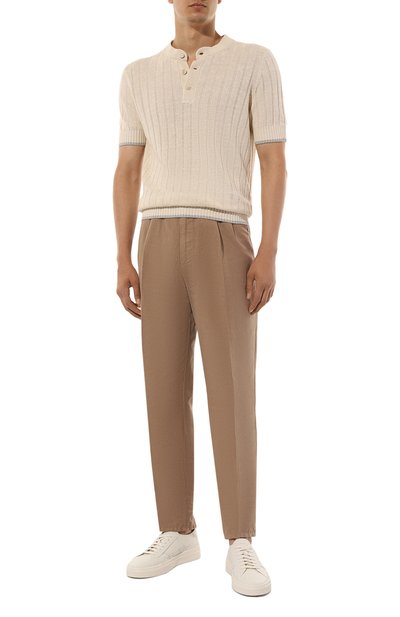 Брюки изо льна и хлопка BRUNELLO CUCINELLI, арт. M291DB2285, фото 2
