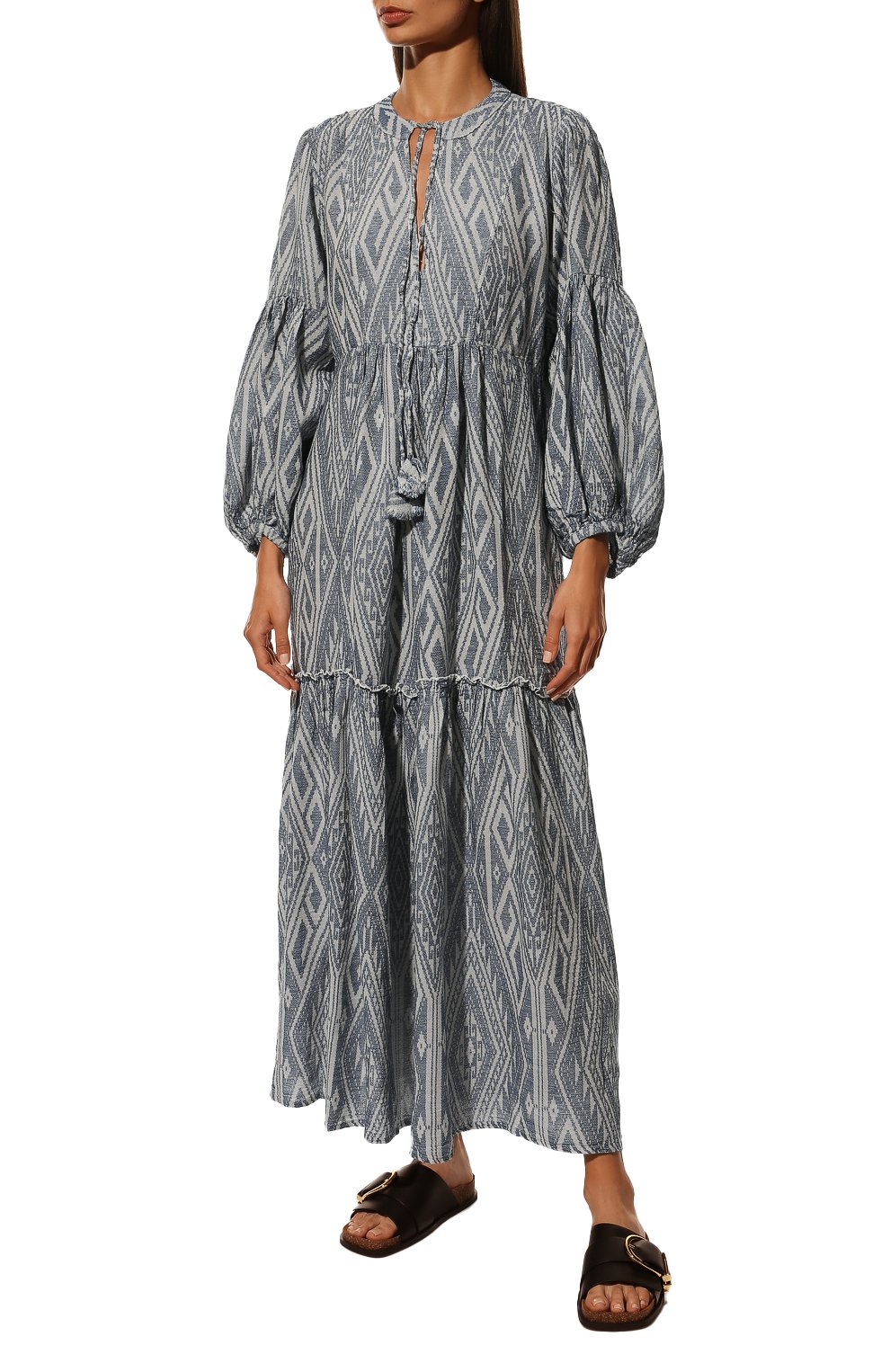 Платье из хлопка и шелка PEARL&CAVIAR, арт. S22P1016, фото 3