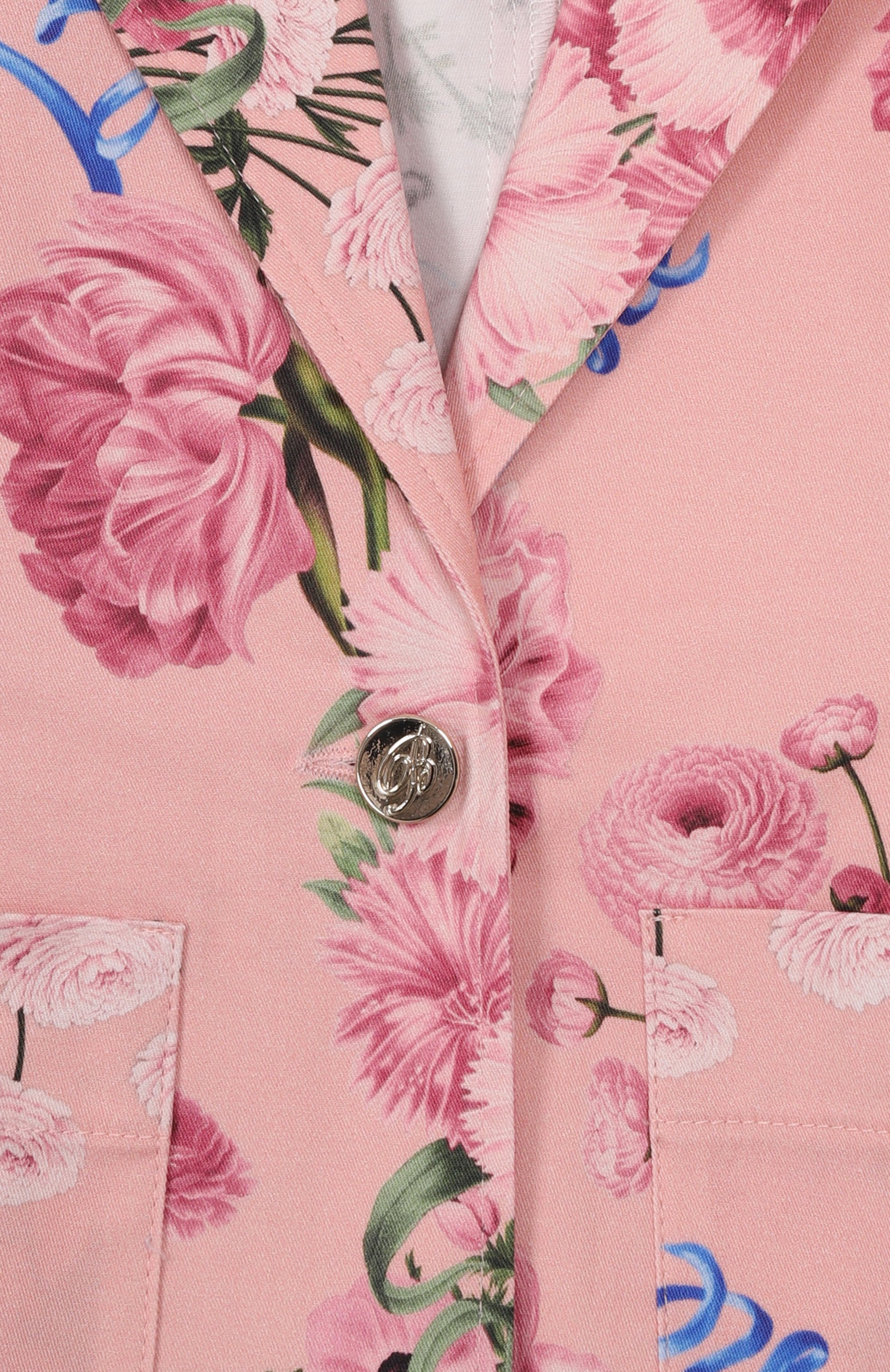 Хлопковый жакет BLUMARINE розового цвета по цене 31450 руб., арт. BFGC0080/CEB06_001, фото 3 Хлопковый жакет BLUMARINE, арт. BFGC0080/CEB06_001, фото 3