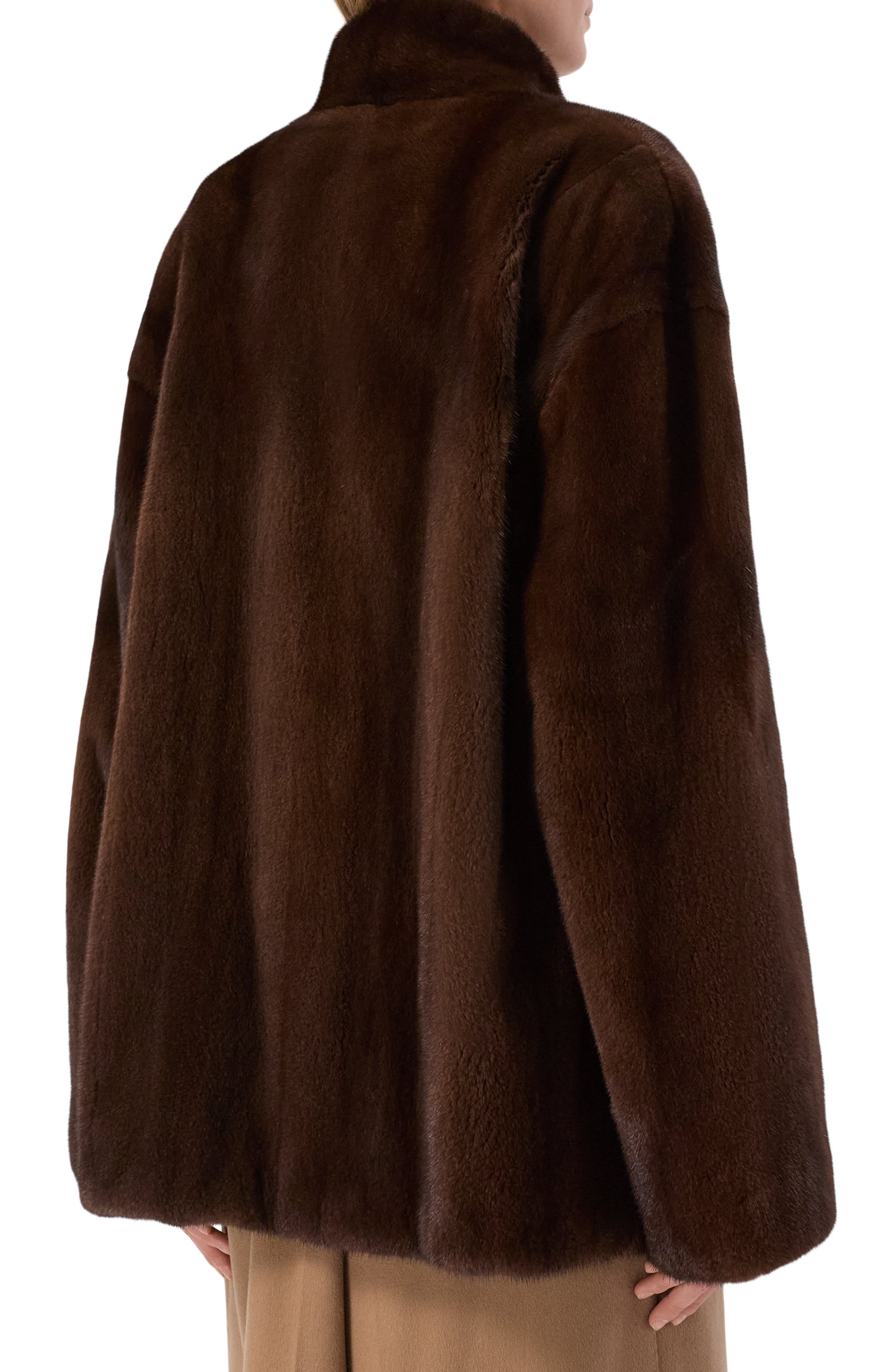 Шуба из норки MVST, арт. M009/MINK BROWN, фото 4