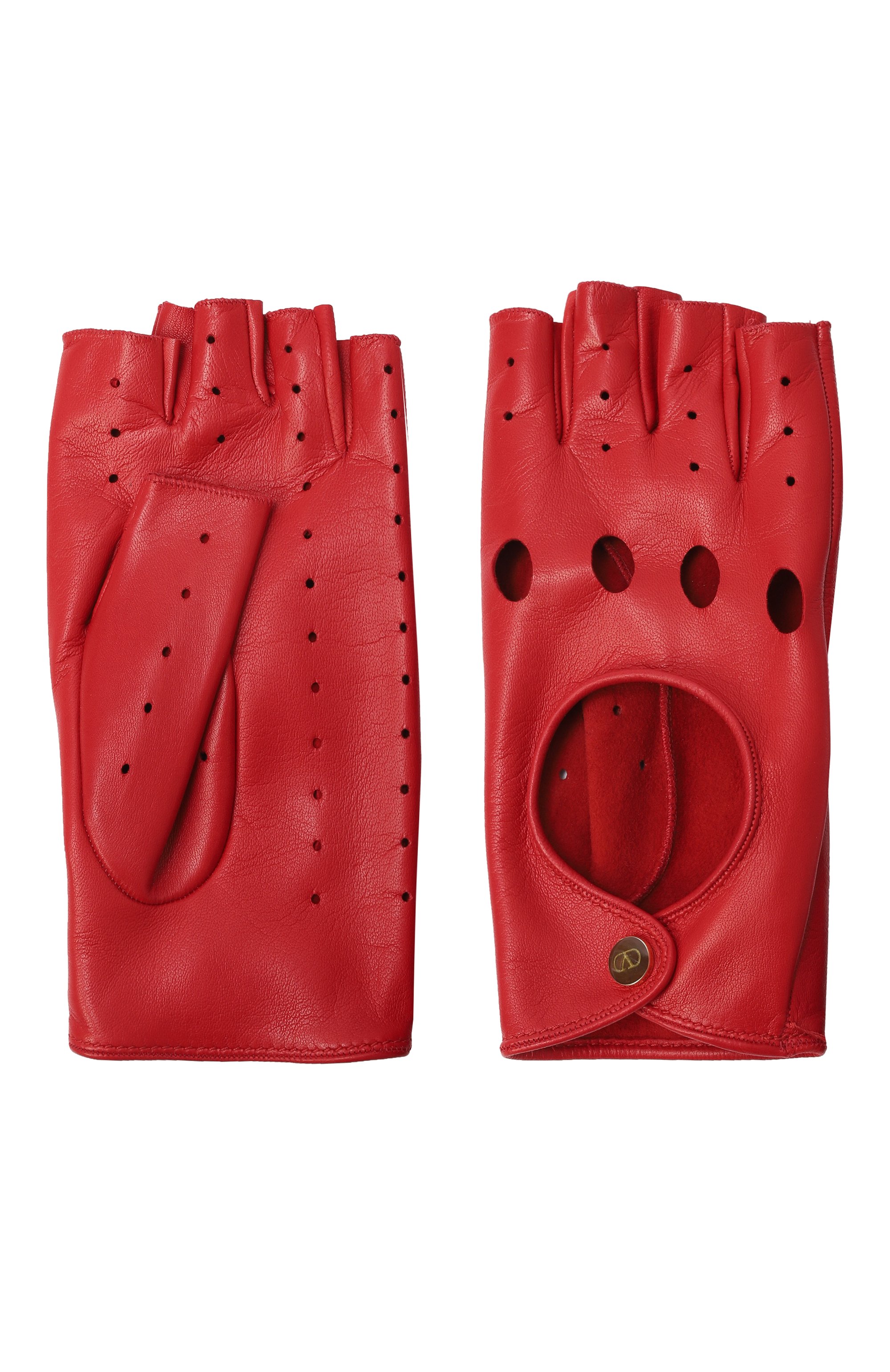 Кожаные митенки VALENTINO, арт. 7W2GAA00/LDU, фото 2