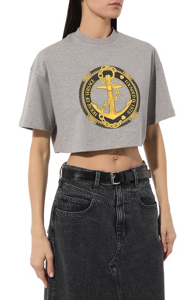 Хлопковая футболка VERSACE, арт. 1014237/1A10139, фото 3