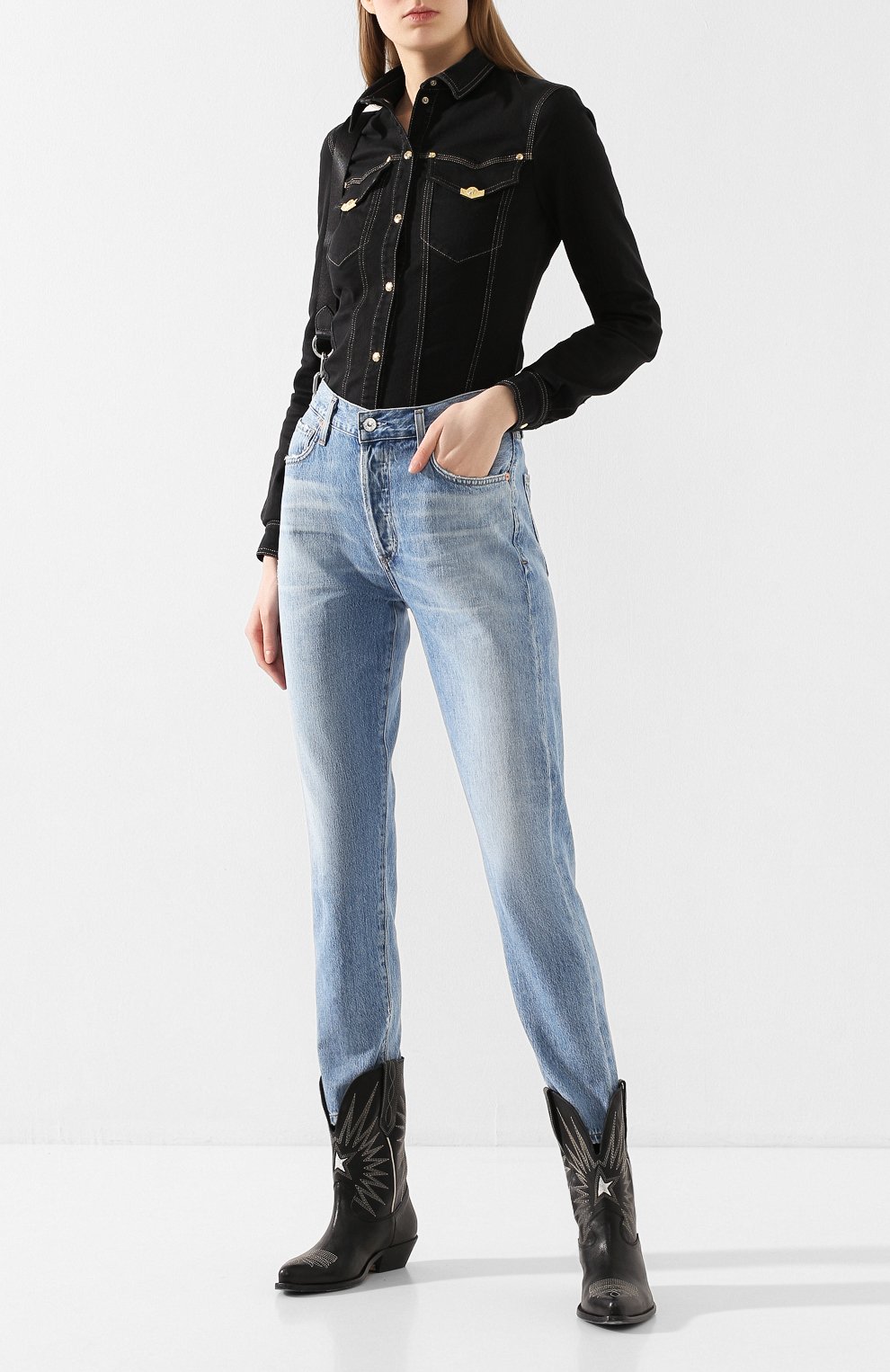 Джинсовая рубашка VERSACE JEANS COUTURE, арт. B0HVA66I-VDP206/HRV4N, фото 2