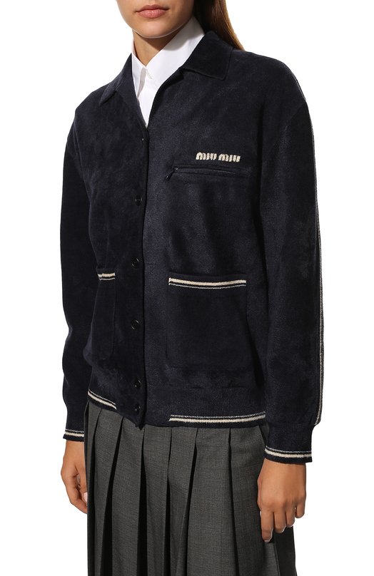 Куртка Miu Miu MMF425-1YT1-F0008 Синий  MMF425-1YT1-F0008 Фото 3