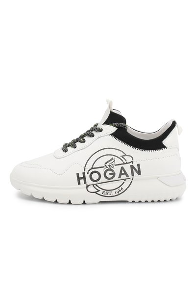 Кожаные кроссовки HOGAN белого цвета по цене 21600 руб., арт. HXC3710BN20JGH, фото 2 Кожаные кроссовки HOGAN, арт. HXC3710BN20JGH, фото 2