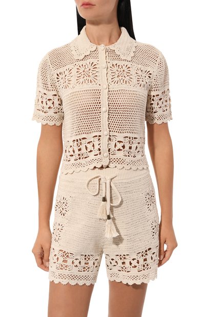 Хлопковый топ ZIMMERMANN, арт. 6811TSS234, фото 3