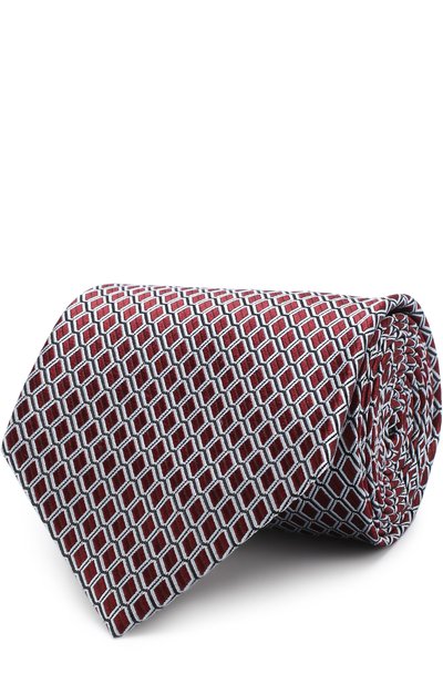 Мужской шелковый галстук с узором ZEGNA, арт. Z3E41/1XW
