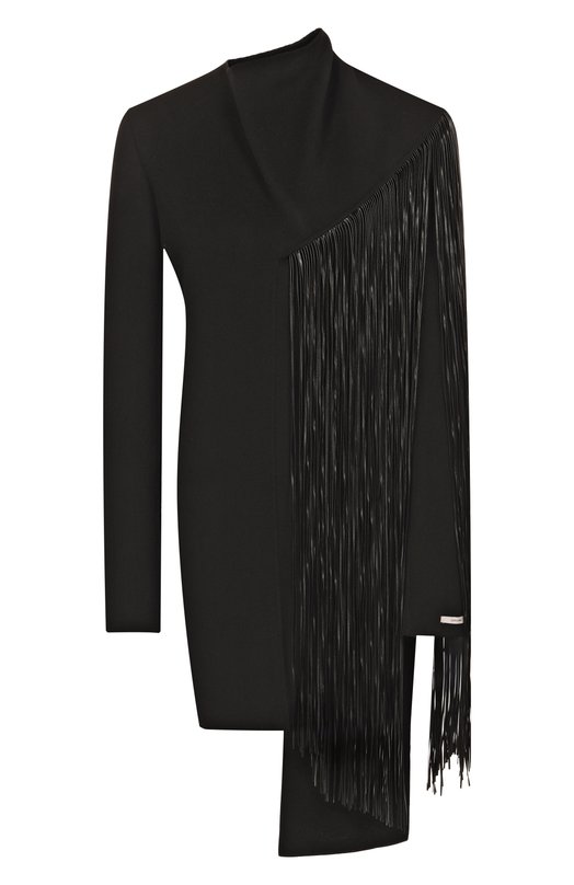 Шерстяное платье Sportmax EP0PEA Чёрный EP0PEA