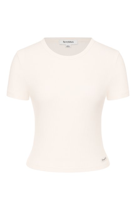 Женская хлопковая футболка SPORTY AND RICH, арт. T011374326WH37