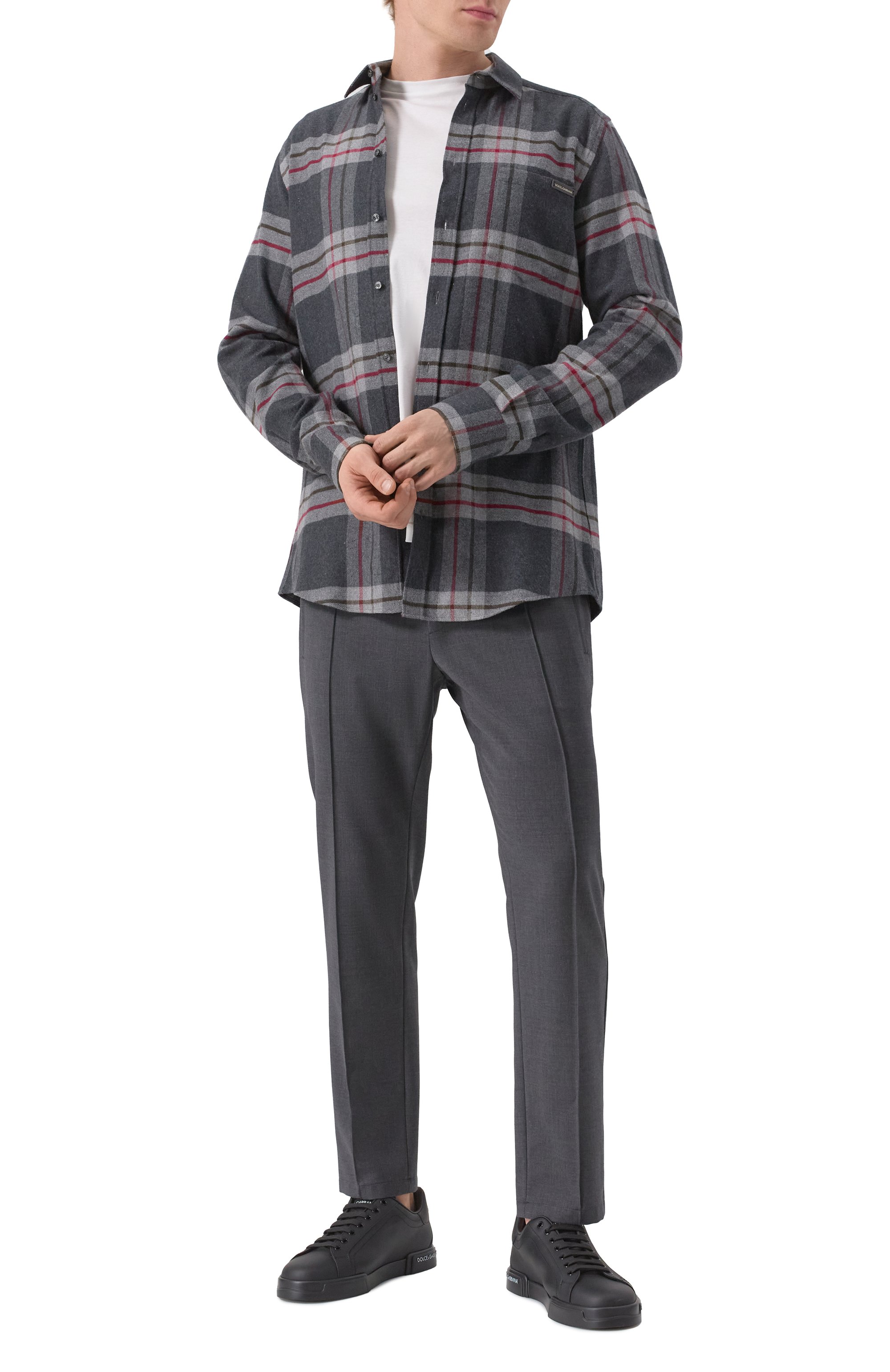 Кожаные кеды portofino light DOLCE & GABBANA, арт. CS2332/AA335, фото 2