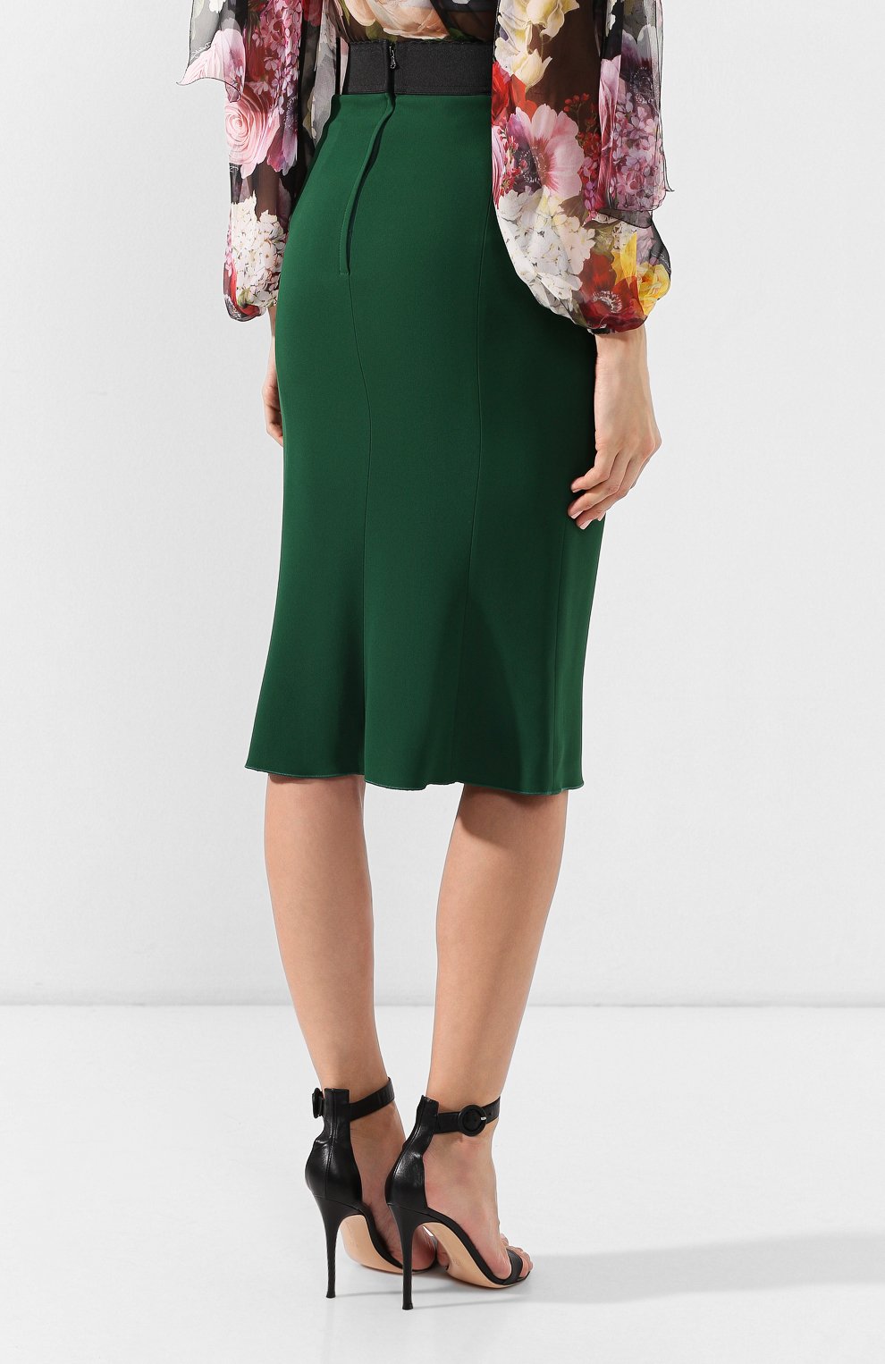 Юбка DOLCE & GABBANA зеленого цвета по цене 55500 руб., арт. F4A1FT/FURDV, фото 4 Юбка DOLCE & GABBANA, арт. F4A1FT/FURDV, фото 4