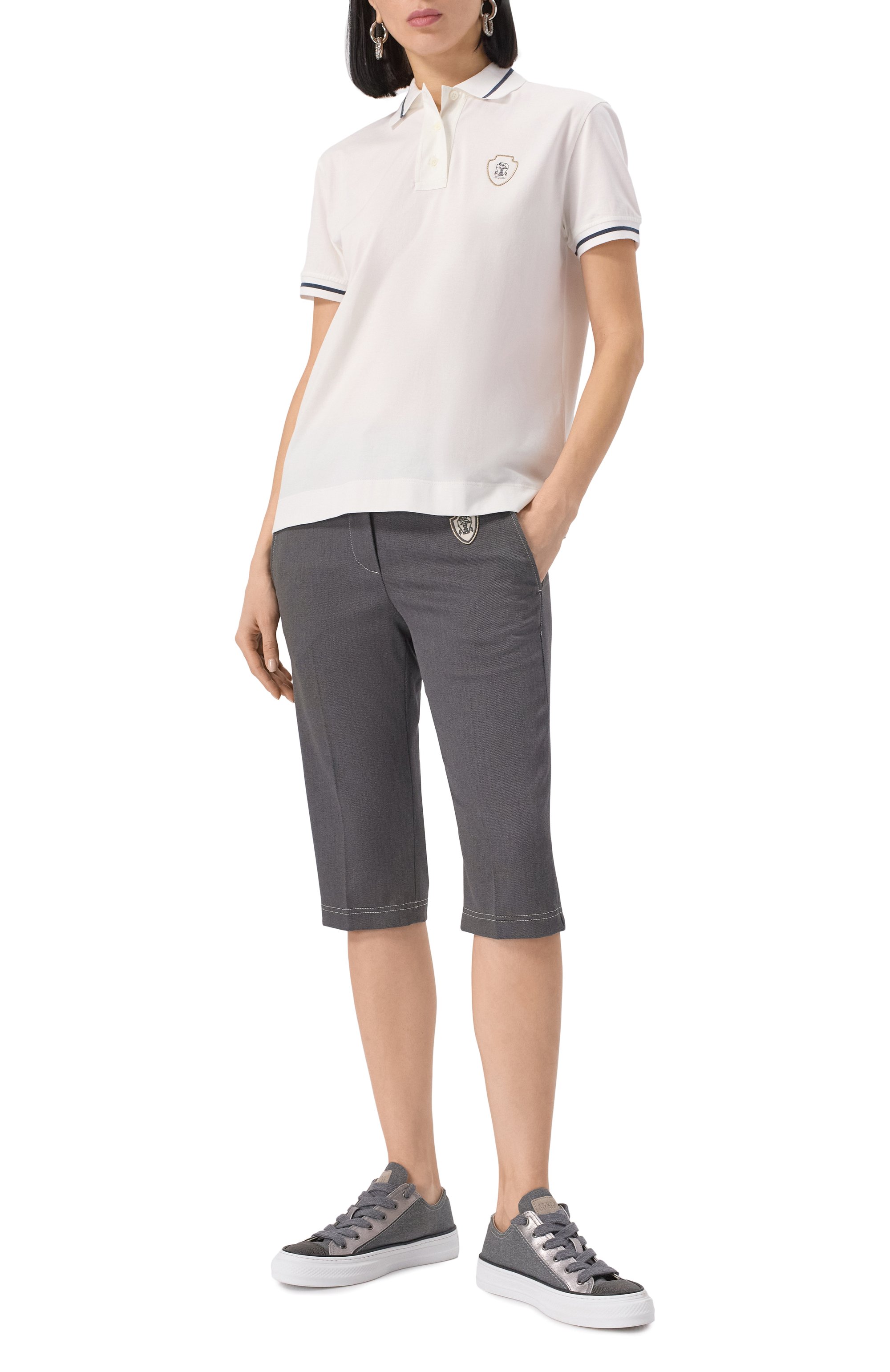 Хлопковые шорты BRUNELLO CUCINELLI, арт. MA126P8869, фото 2