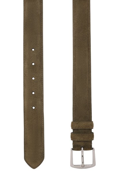 Замшевый ремень LORO PIANA хаки цвета по цене 49650 руб., арт. FAA1544, фото 3 Замшевый ремень LORO PIANA, арт. FAA1544, фото 3