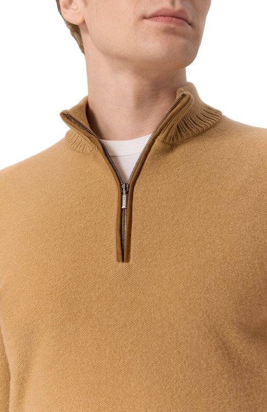 Джемпер из шерсти и кашемира Zilli KZMN01M0223VSPKN0 Бежевый  KZMN01M0223VSPKN0 Фото 5