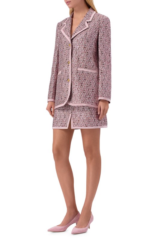 Твидовый жакет Giambattista Valli 25FWSVCA6105/74UBE Розовый  25FWSVCA6105/74UBE Фото 2