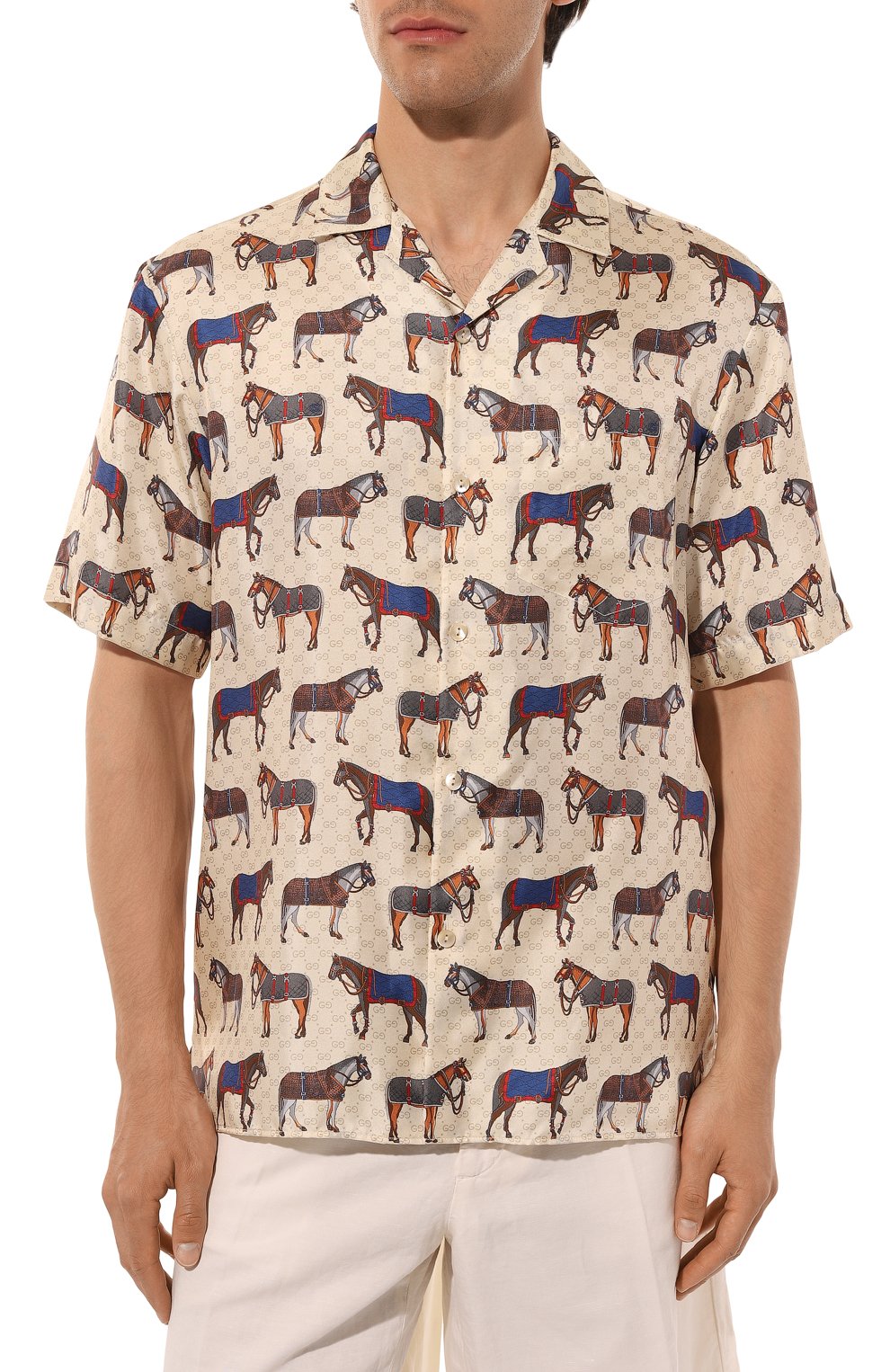 Шелковая рубашка GUCCI, арт. 770432/ZAPEG, фото 3