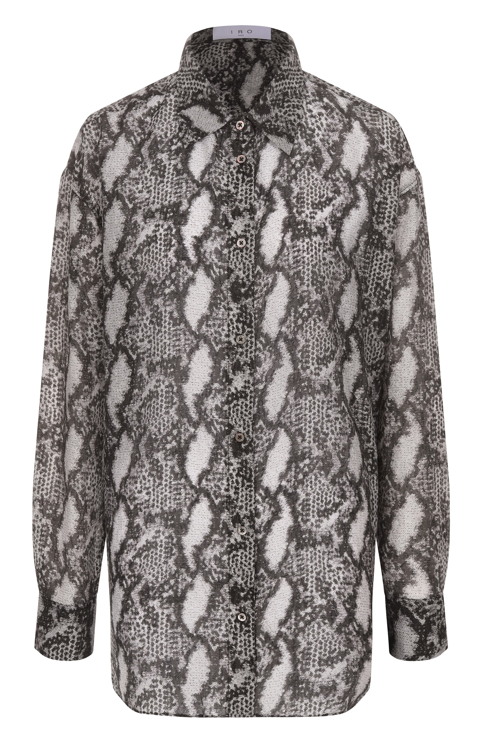 Блузка IRO серого цвета по цене 47500 руб., арт. WM18AL0UNE, фото 1 Блузка IRO, арт. WM18AL0UNE, фото 1