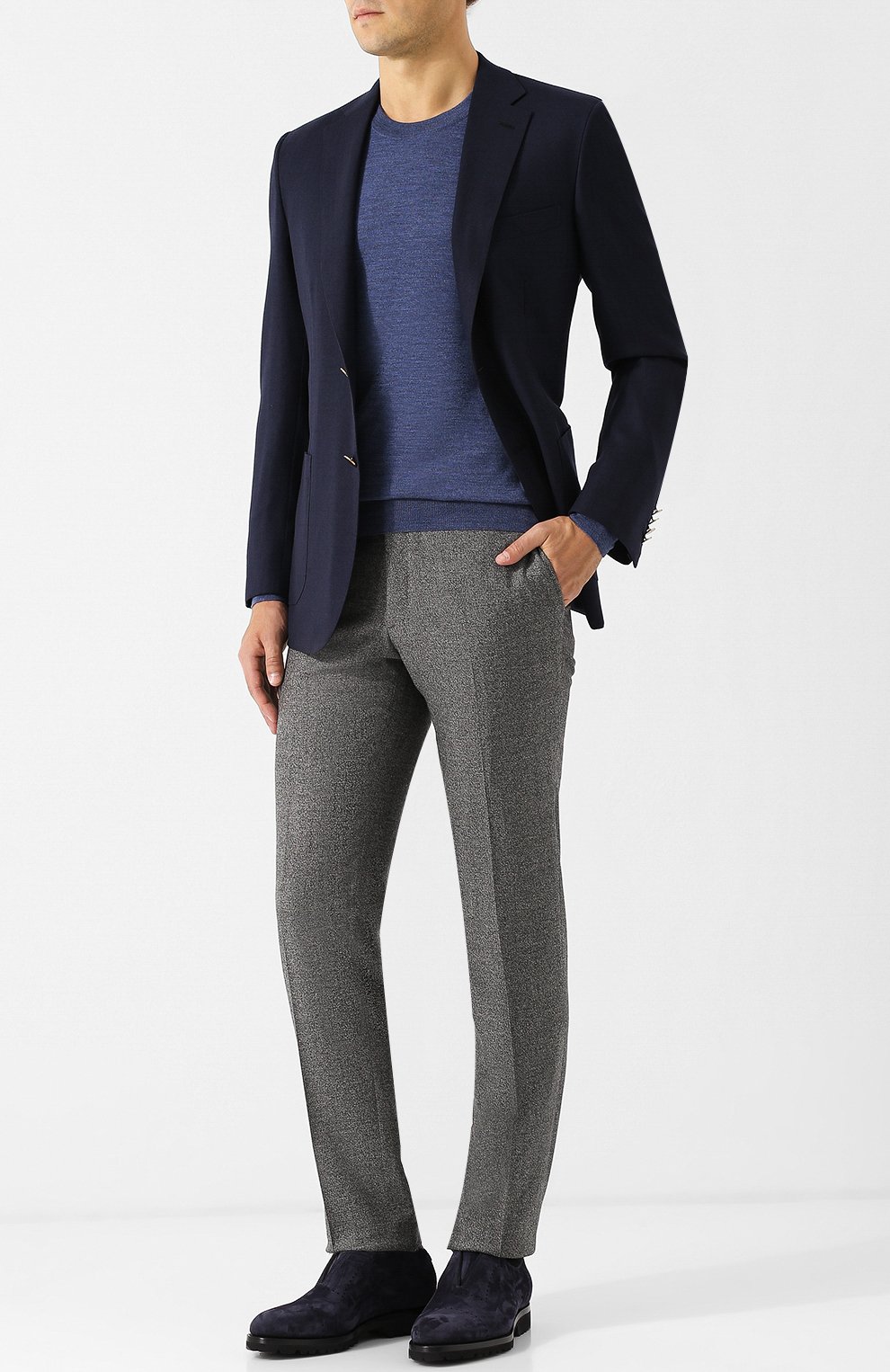 Шерстяные брюки прямого кроя BRIONI, арт. RPL810/06AAF/MEGEVE, фото 2