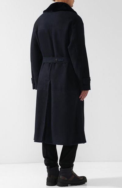 Двубортная дубленка с отложным воротником GIORGIO ARMANI, арт. 1SL02P/1SP26, фото 4