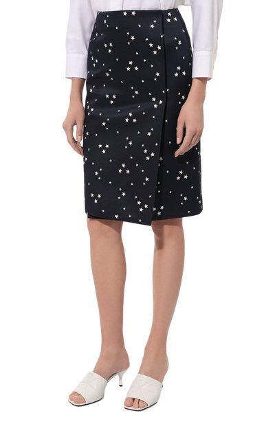 Юбка из шерсти и шелка PRADA, арт. P143S-1YHC-F069Q-211, фото 3