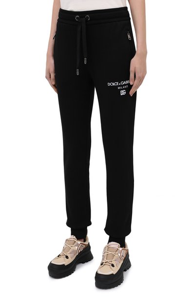 Хлопковые джоггеры DOLCE & GABBANA, арт. FTBX5Z/G7XJQ, фото 3