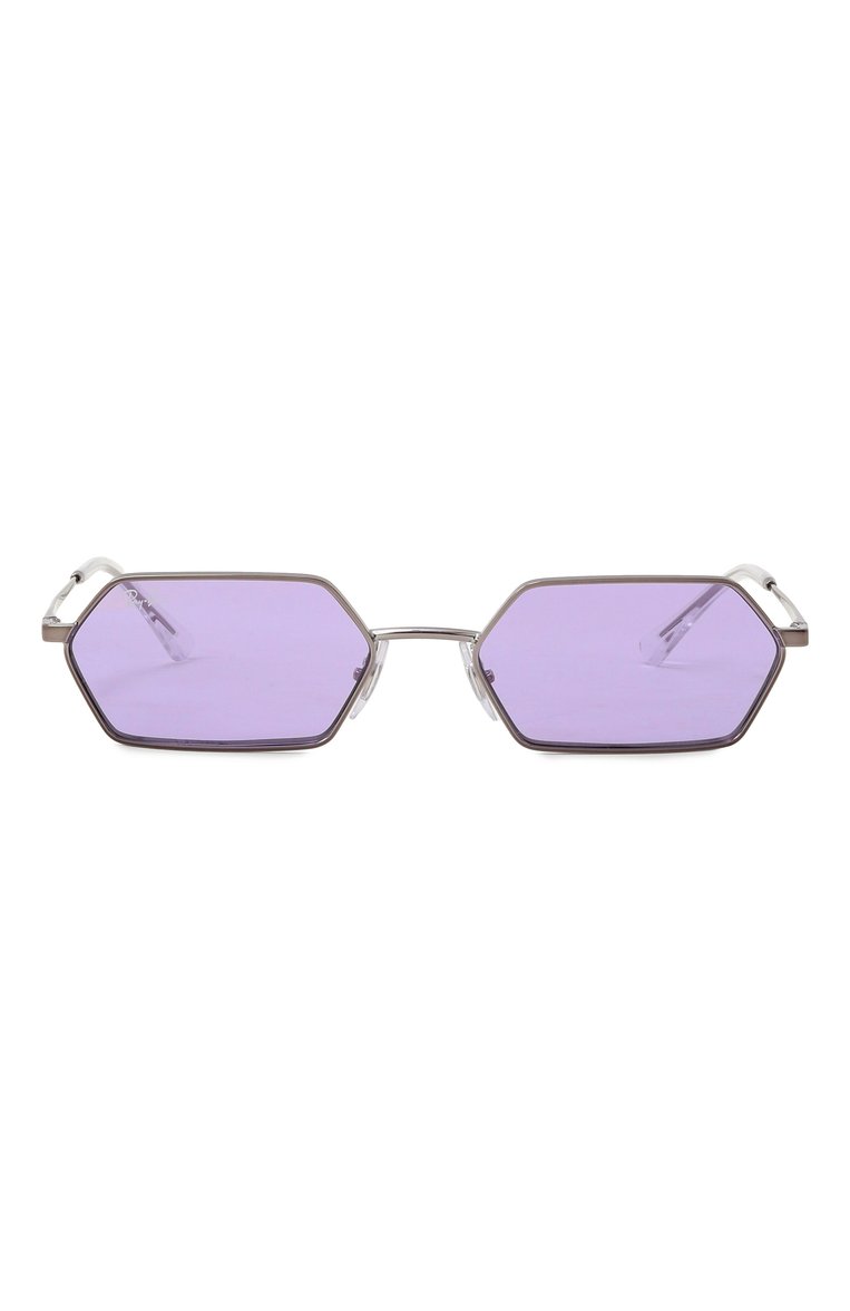 Женские солнцезащитные очки RAY-BAN фиолетового цвета, арт. 3728-004/1A | Фото 3 (Региональные ограничения белый список (Axapta Mercury): Не проставлено; Нос: Не проставлено; Материал: Металл; Тип очков: С/з; Оптика Гендер: оптика-женское; Очки форма: Прямоугольные)