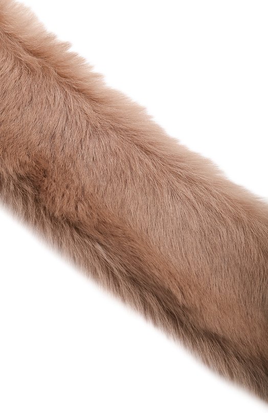 Меховой шарф из овчины DROMe Бежевый, фото 3