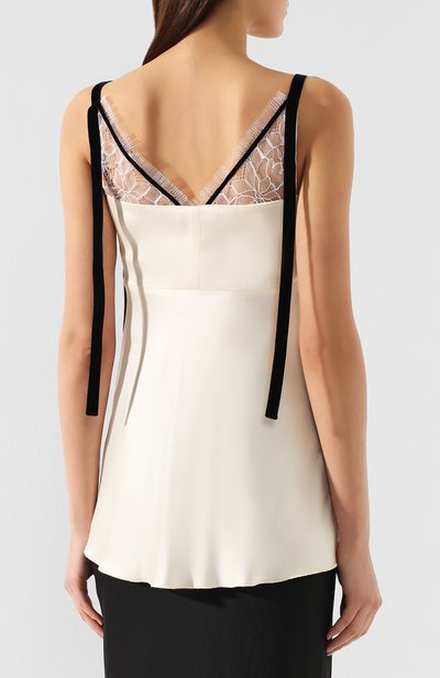 Топ DOROTHEE SCHUMACHER белого цвета по цене 43450 руб., арт. 642106/SEDUCTIVE SHIMMER, фото 4 Топ DOROTHEE SCHUMACHER, арт. 642106/SEDUCTIVE SHIMMER, фото 4
