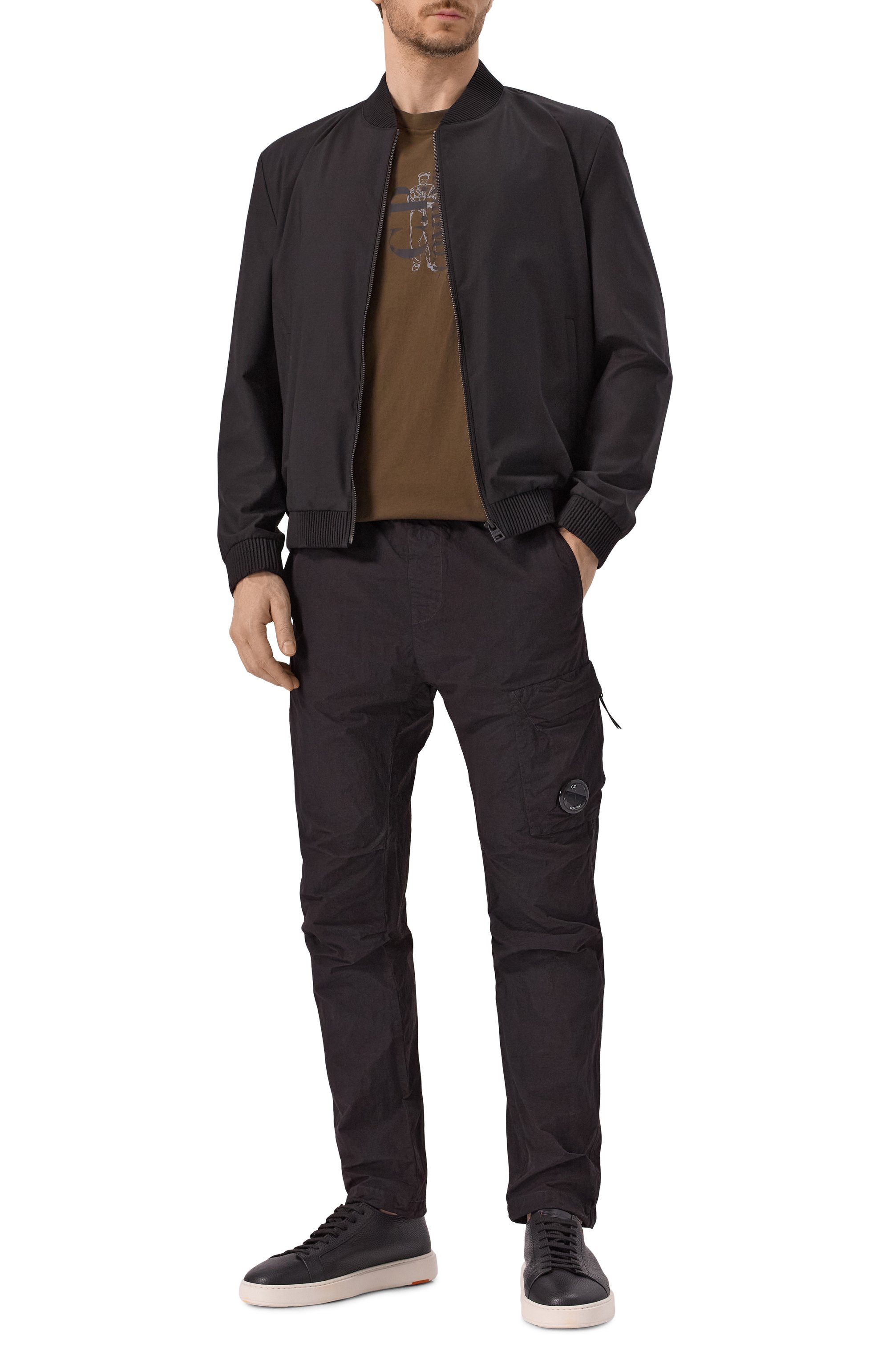 Хлопковая футболка C.P. COMPANY, арт. 18CMTS177A005100W, фото 2