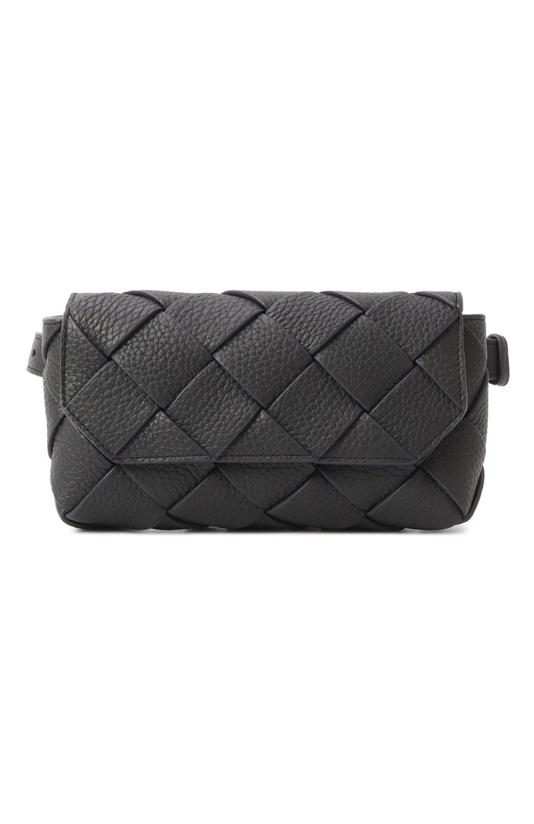 Мужская поясная сумка diago BOTTEGA VENETA серого цвета, арт. 805773 V4FV1 | Фото 1 (Ремень/цепочка: На ремешке; Материал: Натуральная кожа; Размер: mini; Стили: Классический; Случай: Повседневный)