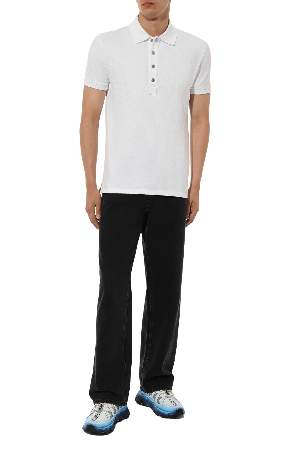 Хлопковое поло BALMAIN, арт. DH1GB000/JB82, фото 2