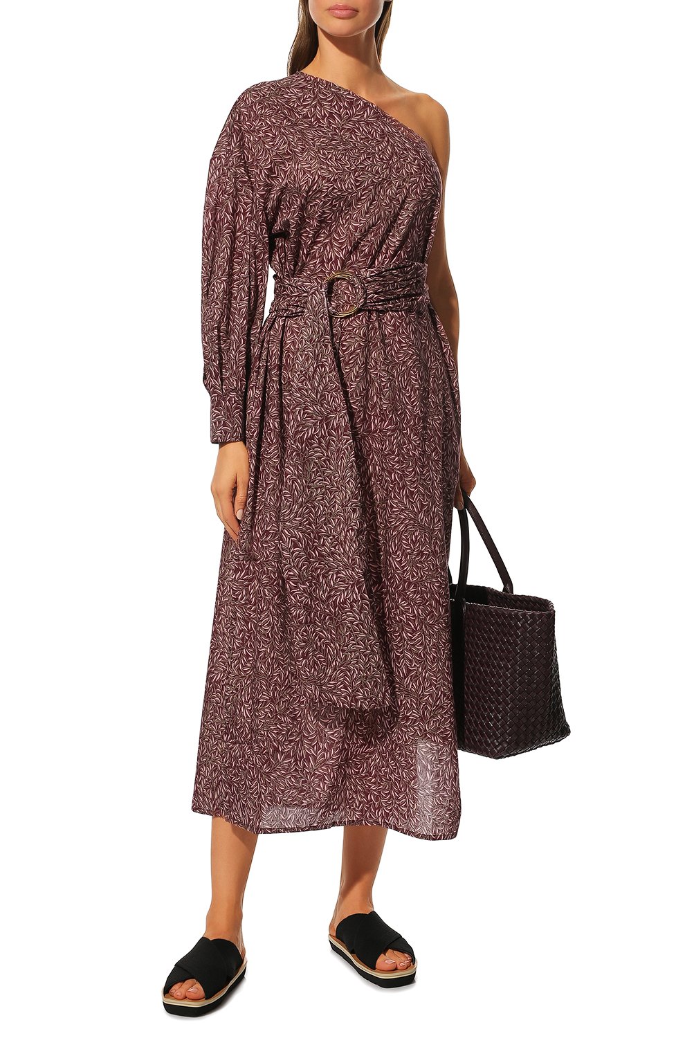 Хлопковое платье NACKIYE, арт. PATM0S 0NE-SH0ULDER KAFTAN DRESS, фото 2