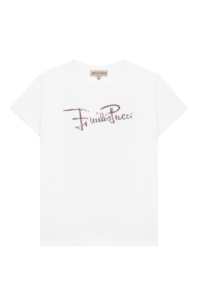 Хлопковая футболка EMILIO PUCCI, арт. 9N8151/NC470/10-14, фото 1