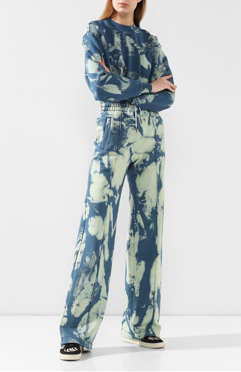 Хлопковые брюки OFF-WHITE, арт. 0WCH005F19F30050B700, фото 2