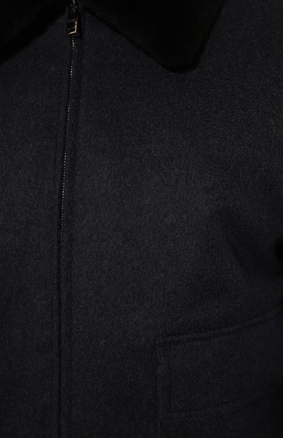 Бомбер с воротником из нутрии MVST, арт. 53454, фото 5