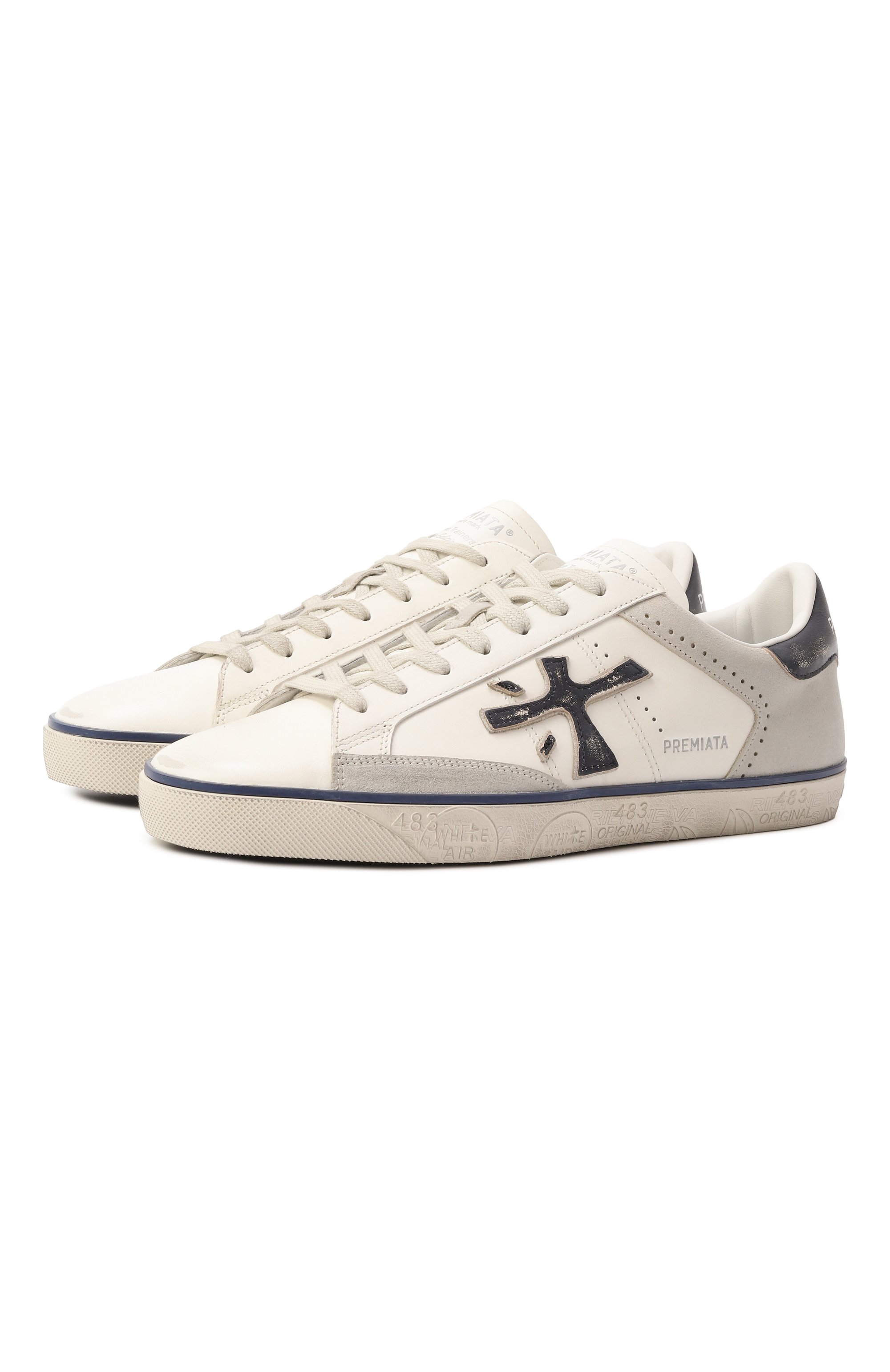 Кожаные кеды steven PREMIATA, арт. STEVEN/VAR 7285, фото 1