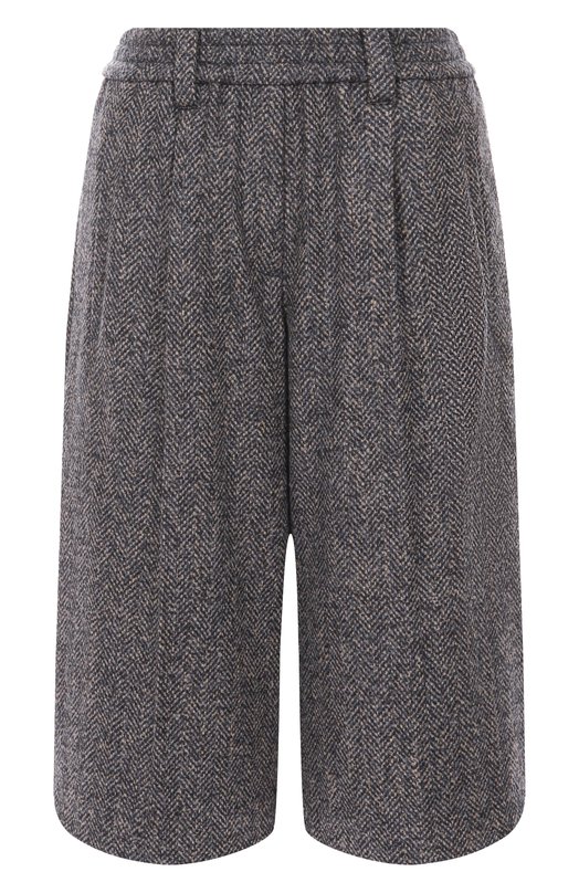 Твидовые шорты Brunello Cucinelli MG529P9038 Синий MG529P9038