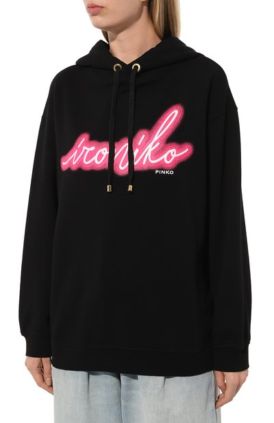 Хлопковое худи PINKO, арт. 101685/A1B0, фото 3