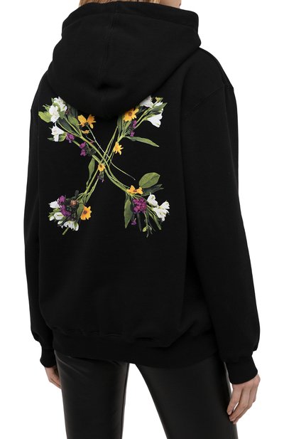 Хлопковое худи OFF-WHITE, арт. 0WBB032E20JER0011055, фото 4