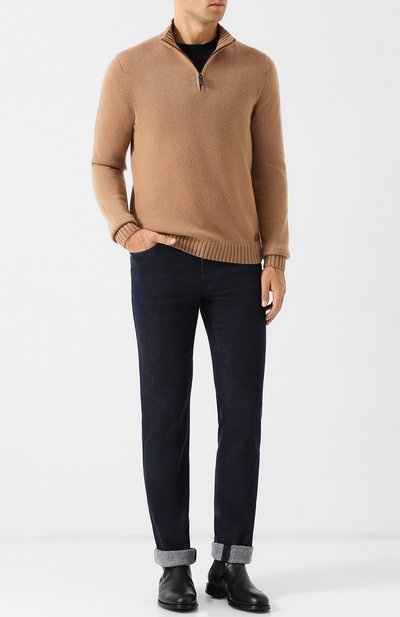 Кашемировый джемпер с воротником стойкой на молнии BRIONI, арт. UMEC0L/07K28, фото 2