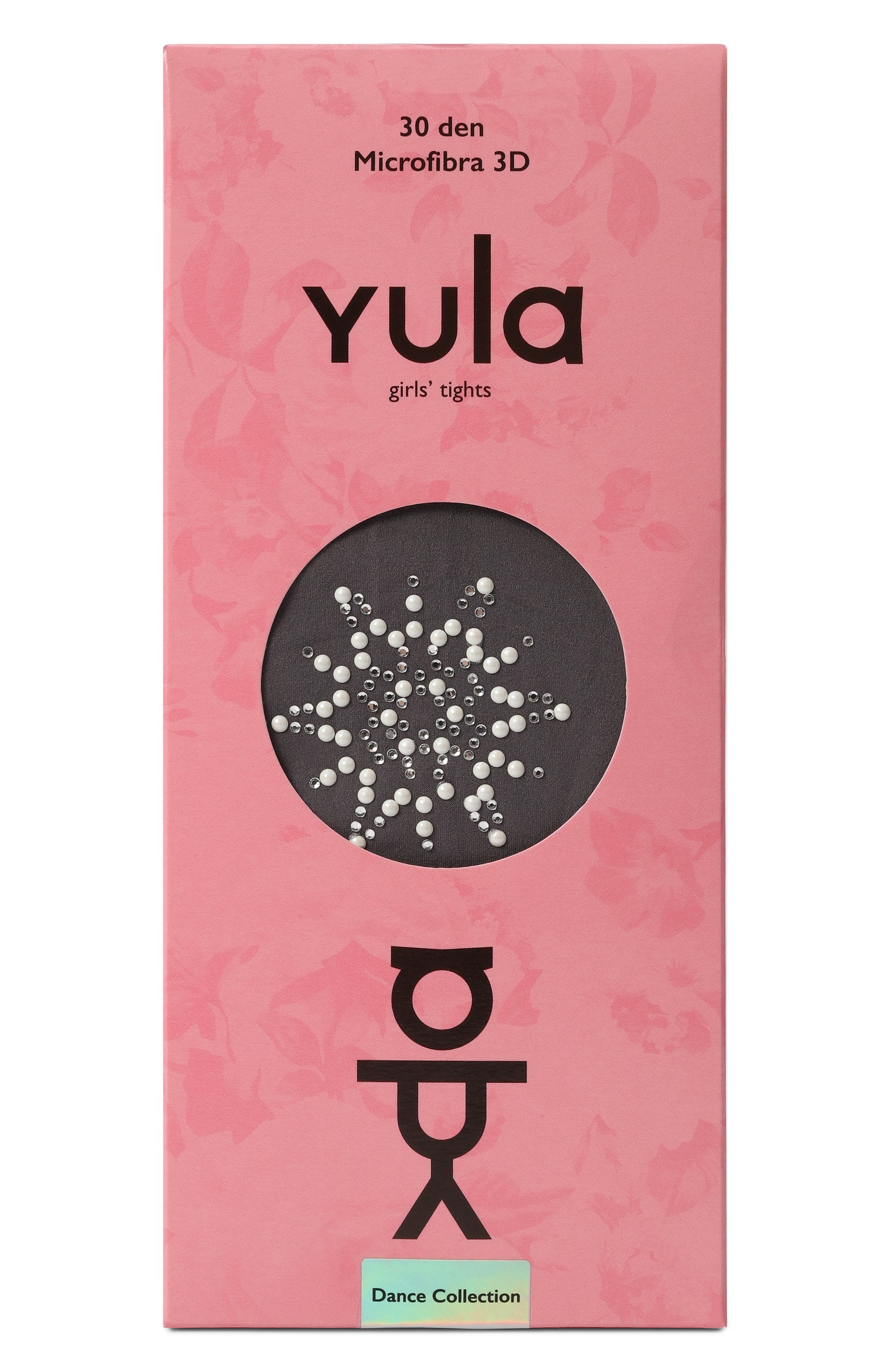 Колготки party collection 30 den YULA серого цвета по цене 1590 руб., арт. YU-281, фото 1 Колготки party collection 30 den YULA, арт. YU-281, фото 1