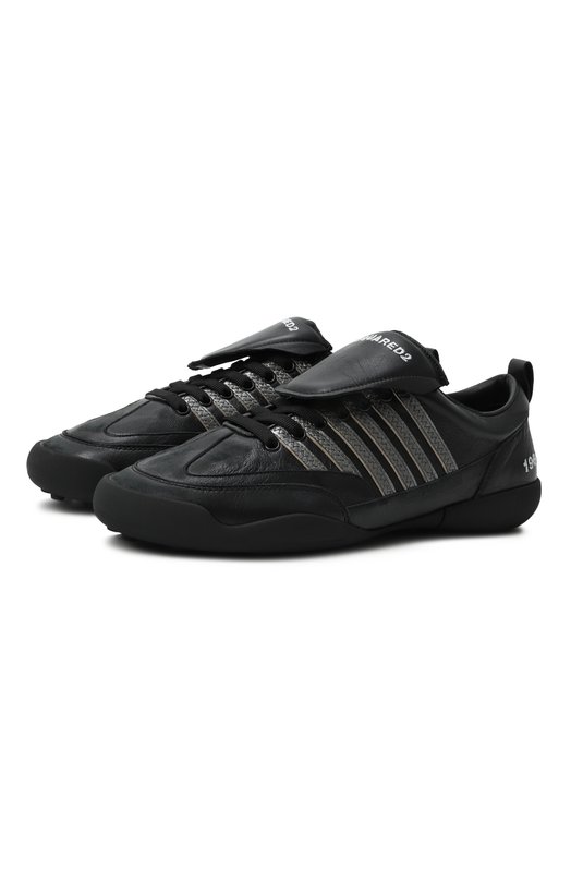 Кожаные кроссовки Soccer Dsquared2 SNM0433 Чёрный SNM0433