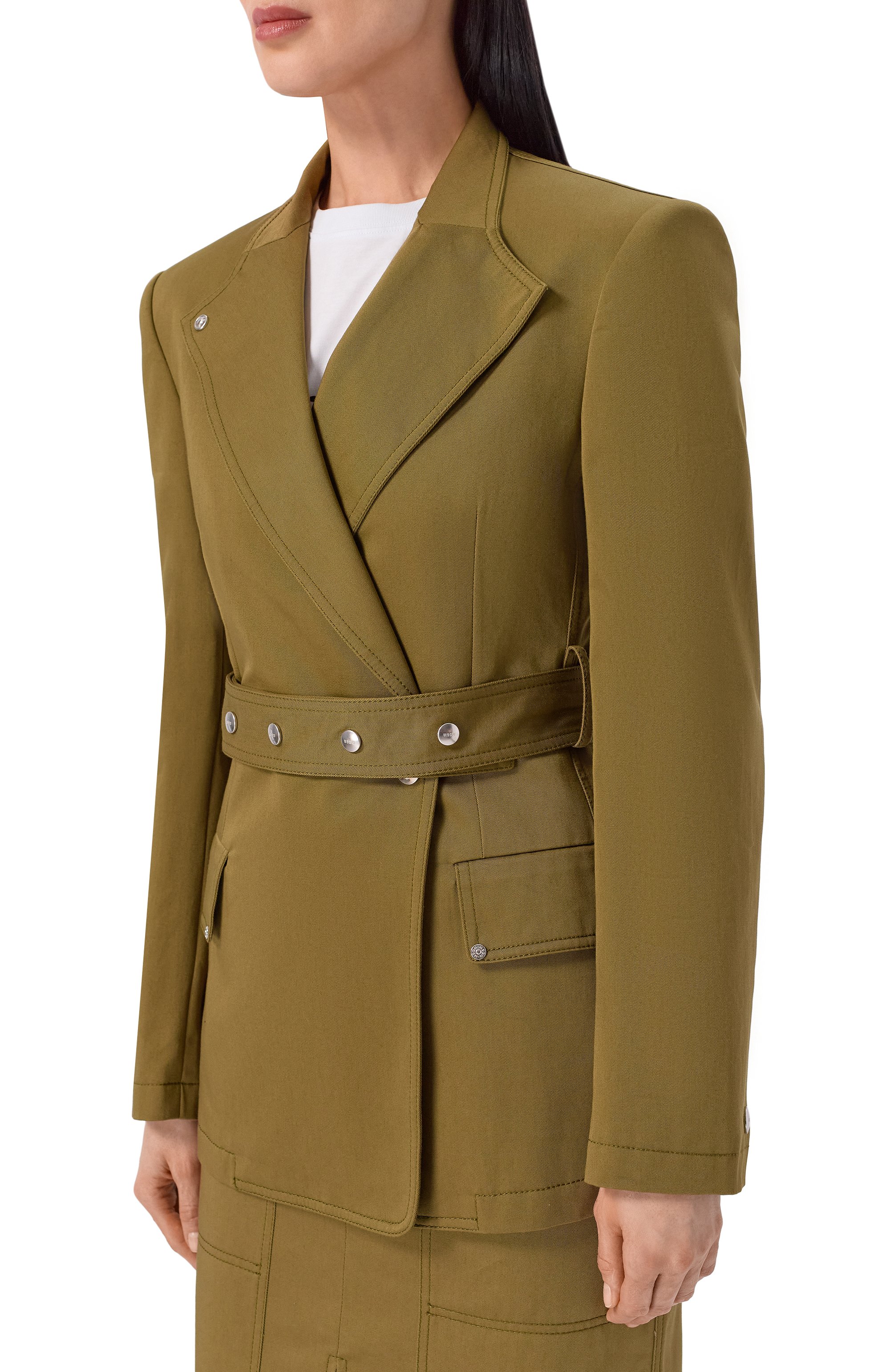 Хлопковый жакет MSGM, арт. 4041MDG10/267104, фото 3